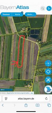 Foto - Landwirtschaftliche Ackerfläche mit Gehölz streifen