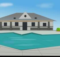 Moderner Walmdach-Bungalow (gehobene Ausstattung) mit Pool - Simmern/Hunsrück