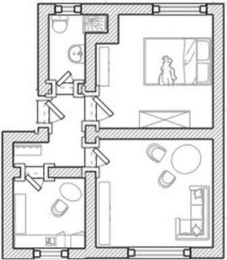 Foto - renovierte Wohnung in Brüssow - 400,00&nbsp;EUR Kaltmiete, ca.&nbsp; 54,00&nbsp;m&sup2;