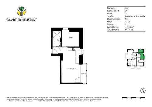 Foto - 2 Zimmer Etagenwohnung zur Miete in Dresden