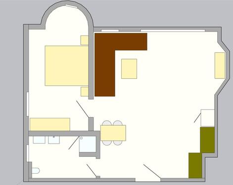 Foto - Helle, neu renovierte 2-Zimmer-Wohnung (48 m²) – voll möbliert –