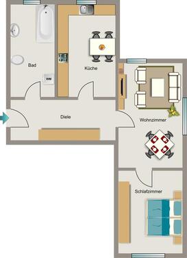 Foto - 2.5 Zimmer Erdgeschoßwohnung zur Miete in Lünen