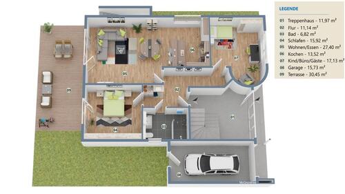Foto - Kernsanierte EG Wohnung mit Garten, Garage, Pferdebox & Reitplatz
