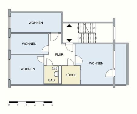 Foto - Etagenwohnung in Neubrandenburg zur Miete