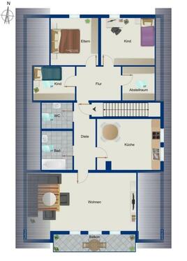 Foto - Renovierte und ruhige 4,5-Zimmer Dachgeschosswohnung zw. Landsber