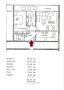 Foto - 3 Zimmer Etagenwohnung in Sankt Augustin