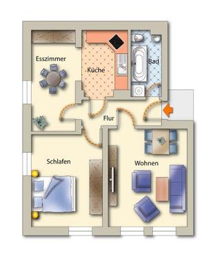 Foto - 3 Zimmer Etagenwohnung zur Miete in Freiberg