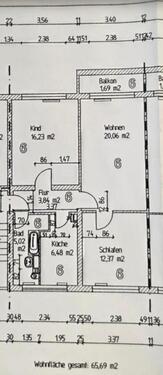 Foto - 3 Zimmer Etagenwohnung zum Kaufen in Wittstock/Dosse
