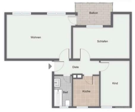 Foto - 3 Zimmer Etagenwohnung zur Miete in Frankfurt am Main