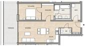 Foto - Penthouse-Wohnung 3 Zimmer - 900,00 EUR Kaltmiete,
