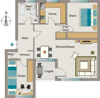 Foto - Etagenwohnung zur Miete in Recklinghausen