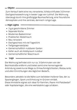 Foto - 3 Zimmer Dachgeschoßwohnung zum Kaufen in Unterschleißheim