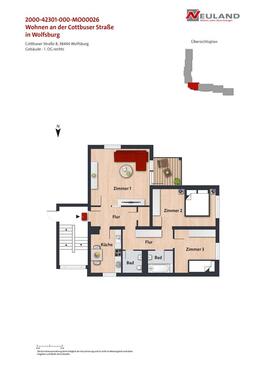 Foto - Etagenwohnung in Wolfsburg zur Miete