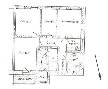Foto - 3 Zimmer Etagenwohnung zur Miete in Dresden