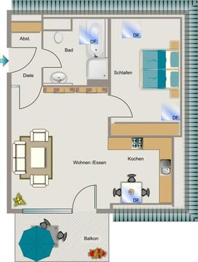 Foto - 2.5 Zimmer Dachgeschoßwohnung zur Miete in Gelsenkirchen