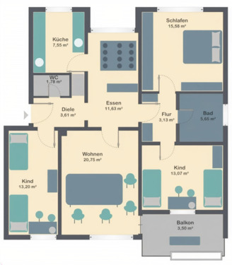 Foto - Schöne 4,5-Zimmer Eigentumswohnung im Straubinger Stadtwesten