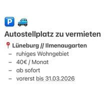 Auto-Stellplatz Parkplatz Ilmenaugarten (ab sofort) - Lüneburg Ebensberg