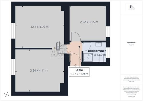 Foto - 3 Zimmer Etagenwohnung in Lissendorf