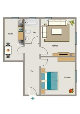 Foto - 2.5 Zimmer Etagenwohnung zur Miete in Dortmund