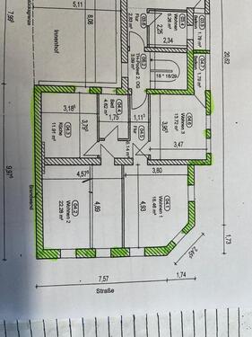 Foto - 4 Zimmer Wohnung - 860,00 EUR Kaltmiete, ca.  78,00 m²