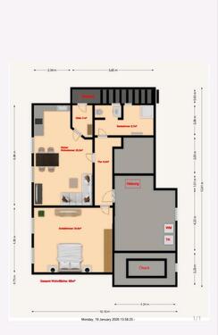 Foto - Mietwohnung Hennef-Uckerath - 750,00&nbsp;EUR Kaltmiete, ca.&nbsp; 68,00&nbsp;m&sup2;