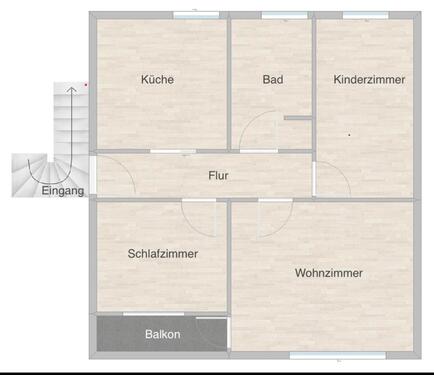 Foto - Zentrumsnahe 3-Zimmer Wohnung m. Balkon