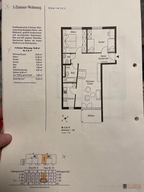 Foto - Wohnung zur Untermiete 3Z 76qm TG-Stellplatz Rieselfeld
