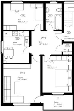 Foto - Etagenwohnung in Osann-Monzel zur Miete