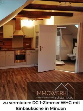Foto - Gemütliche 1-Zimmer-Dachgeschosswohnung inklusive Einbauküche in Minden ab 01.09. frei!