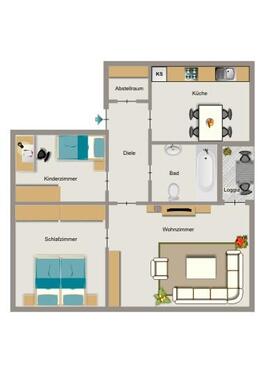 Foto - 3.5 Zimmer Etagenwohnung zur Miete in Dortmund