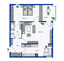 2 Zimmer wohnung zu vermieten in der Dietzenbach