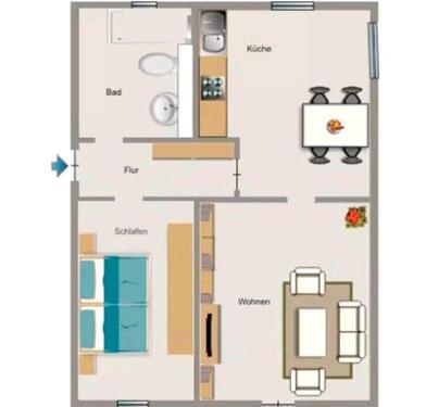 Foto - 2-Zimmer-Wohnung in Bottrop-Eigen 46240 – Einzug ab 01.01.2026