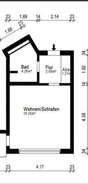 Foto - 1 Zimmer Etagenwohnung in Mannheim