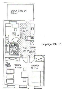 Foto - Etagenwohnung in Zwickau zur Miete