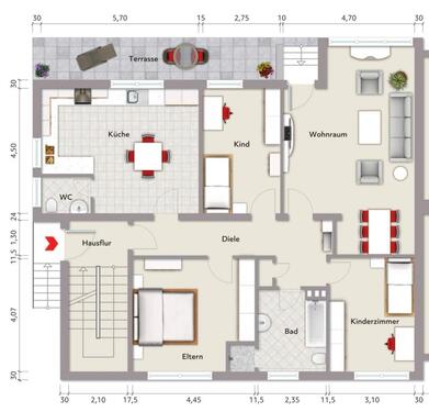 Foto - Schöne, große 4 Zimmer-Wohnung in OB-Eisenheim
