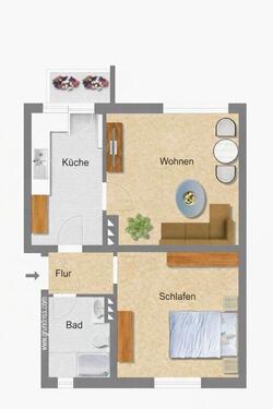 Foto - 2 Zimmer Etagenwohnung in Magdeburg