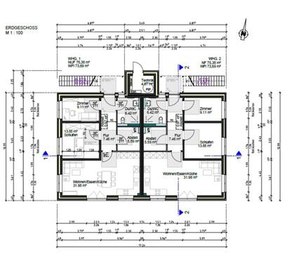 Foto - 3 Zimmer Erdgeschoßwohnung in Weddingstedt