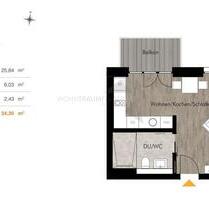 + Perfekt für Singles + Moderne 1-Zimmer-Wohnung mit Einbauküche und Balkon am Kulturpalast - Chemnitz Rabenstein