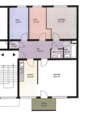 Foto - Etagenwohnung in Enger zur Miete