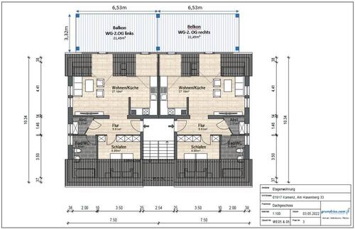 Foto - Helle, 2-Zimmer-Wohnung, 65m2, sonniger Balkon in ruhiger Lage