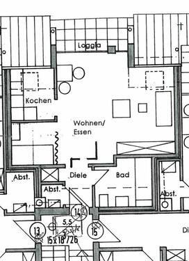 Foto - 1 Zimmer Dachgeschoßwohnung zur Miete in Walldürn