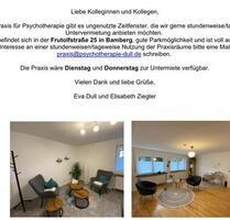 Praxisräume zur Untermiete - 17,00&nbsp;EUR Kaltmiete, in Bamberg (PLZ: 96049) Am Bruderwald