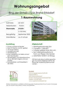 Foto - Etagenwohnung zur Miete in Brand-Erbisdorf