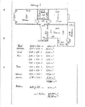 Foto - 3 Zimmer Etagenwohnung zur Miete in Mühlhausen (Thüringen)