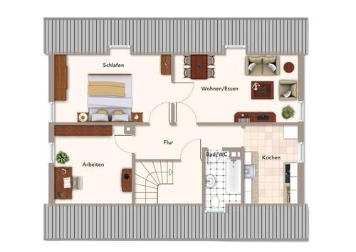 Foto - 3-Zimmer Dachgeschosswohnung - 1.000,00&nbsp;EUR Kaltmiete, ca.&nbsp; 47,00&nbsp;m&sup2;