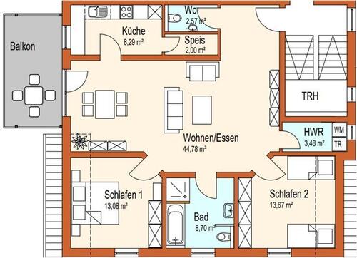 Foto - 5-Zimmer Dachgeschoss Mietwohnung im Neubau (2023) in Ebensfeld