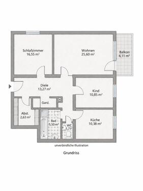 Foto - PROVISIONSFREI ZU VERMIETEN 3-Zimmer-Wohnung in TOP-Lage in 71522 Backnang
