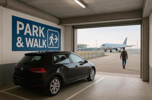 Foto - Auto Anhänger Kfz Motorrad Außenstellplatz Nähe Flughafen Pkw