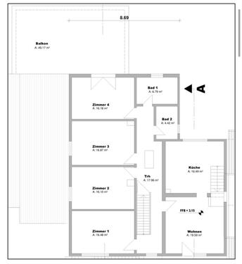 Foto - 5 Zimmer Etagenwohnung zur Miete in Erbach