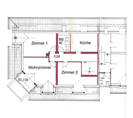 Foto - 3 Zimmer Dachgeschoßwohnung zur Miete in Neuenburg am Rhein